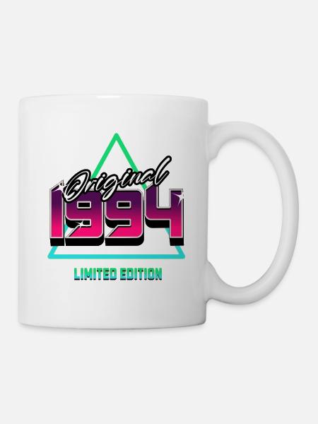 Original 1994 – 90er Jahre Retro Neon Kult Motiv - Tasse - Weiß