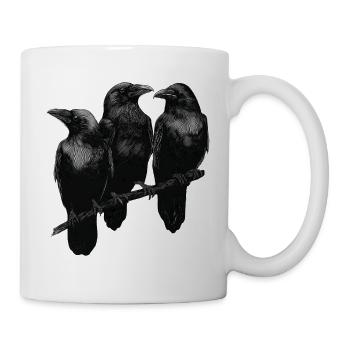 Raben - Tasse - Weiß - Rechts