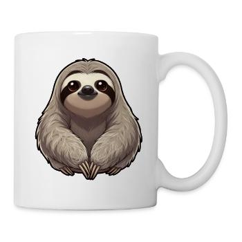 Faultier - Tasse - Weiß - Rechts