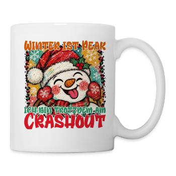 Winter Peak – Schneemann Crashout - Tasse - Weiß - Rechts