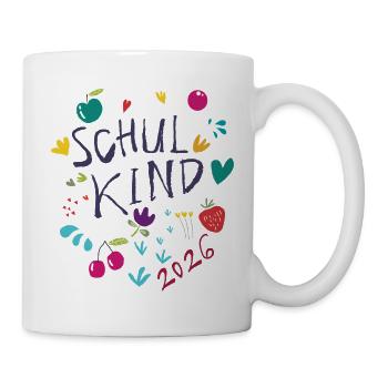 Schulkind 2026  - Tasse - Weiß - Rechts