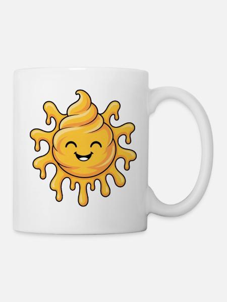 Soft-Serve Sun – Melting Sunshine - Tasse - Weiß