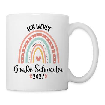 Ich Werde Große Schwester 2027 Große Schwester - Tasse - Weiß - Rechts