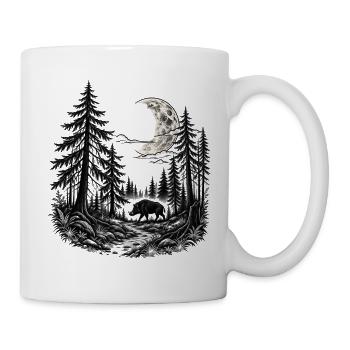 Mystischer Wald - Tasse - Weiß - Rechts