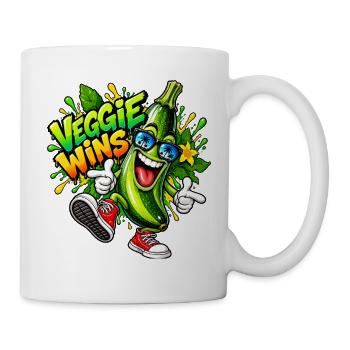 Coole Zucchini - Tasse - Weiß - Rechts