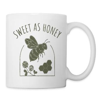 Sweet as Honey Biene im Glas Design - Tasse - Weiß - Rechts