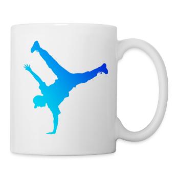 Geschenkidee für den Hip-Hop-Tänzer mit Breakdance - Tasse - Weiß - Rechts