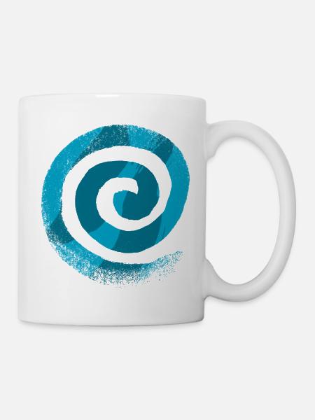 Spirale - Tasse - Weiß