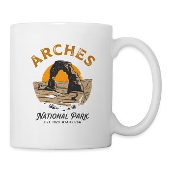 Vintage Arches Utah - Tasse - Weiß - Rechts