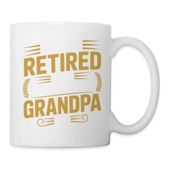 Ich bin nicht im Ruhestand, ich bin ein professioneller Opa. - Tasse - Weiß - Rechts