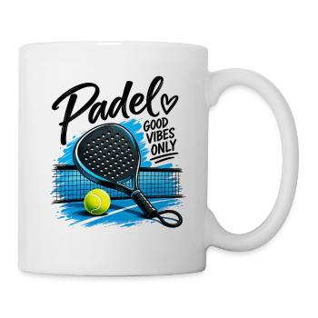 Padel Sport -Good Vibe Only - Tasse - Weiß - Rechts