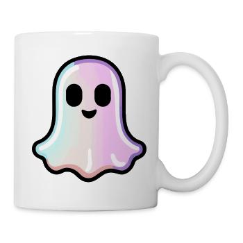 Niedlicher Geist Halloween Pastell - Tasse - Weiß - Rechts