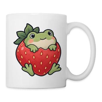 ErdbeerFrosch Charm - Tasse - Weiß - Rechts