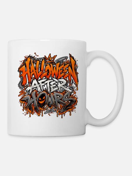 Halloween Spruch - Tasse - Weiß
