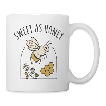 Süß wie Honig Bienenmotiv - Tasse - Weiß - Rechts