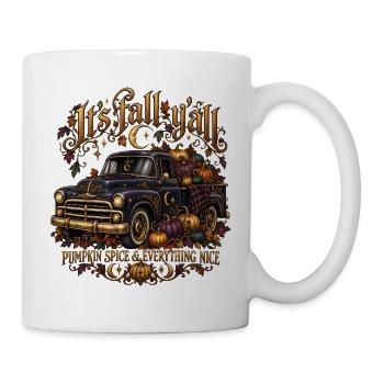 Es fällt himmlischer Lastwagen - Tasse - Weiß - Rechts