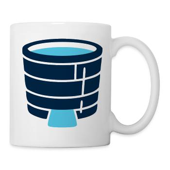 Eisbad Tonne Icon - Tasse - Weiß - Rechts