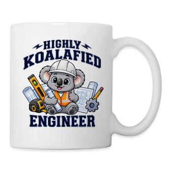 Ingenieur, Ingenieur, Daten, Bau- und Maschinenbau, Vater, - Tasse - Weiß - Rechts