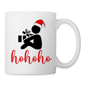 HoHoHo Santa Script - Tasse - Weiß - Rechts