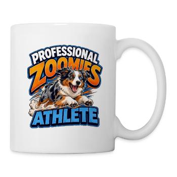 Australian Shepherd - Tasse - Weiß - Rechts