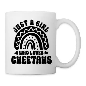Gepard Spruch Boho-Style - Tasse - Weiß - Rechts
