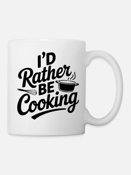 Ich würde lieber kochen - Tasse - Weiß