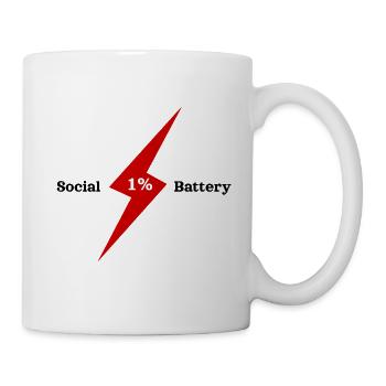 Elektrischer 1%-Bolzenimpuls - Tasse - Weiß - Rechts