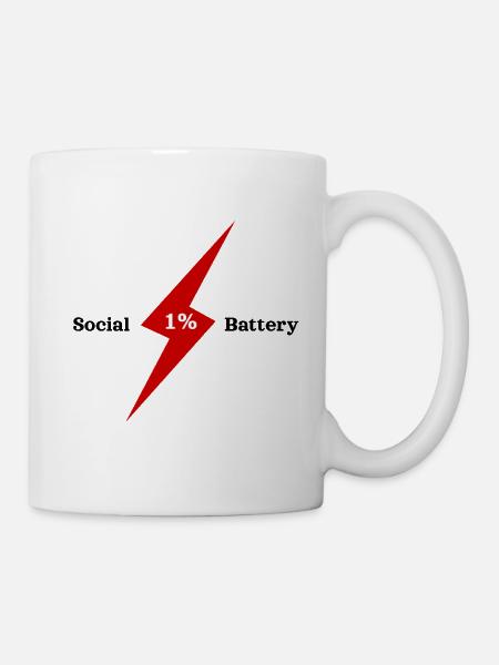 Elektrischer 1%-Bolzenimpuls - Tasse - Weiß
