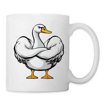 Schwan Gym - Tasse - Weiß - Rechts