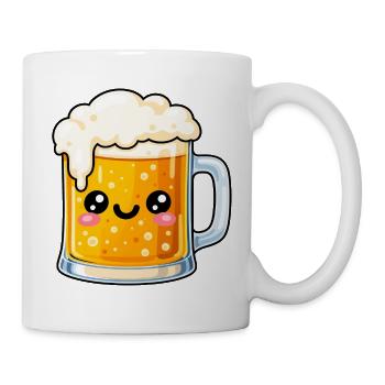 Kawaii Bierkrug Jubel - Tasse - Weiß - Rechts