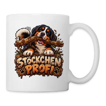 Berner Stoeckchen Profi - Tasse - Weiß - Rechts