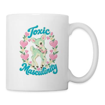 Pastell Reh mit Herzen - Tasse - Weiß - Rechts