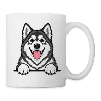 Alaskan Malamute - Tasse - Weiß - Rechts