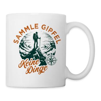 Gipfel Sammler - Tasse - Weiß - Rechts