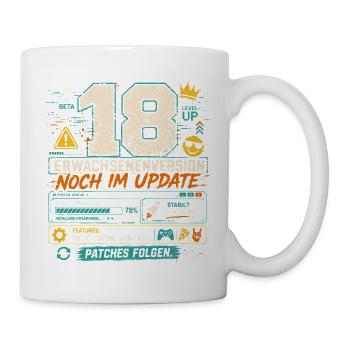 18 Geburtstag Volljährig Gaming Geschenk Humor - Tasse - Weiß - Rechts