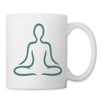 Yoga Und Meditation - Tasse - Weiß - Rechts