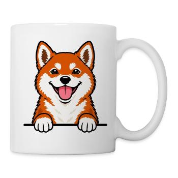 Shiba Inu - Tasse - Weiß - Rechts