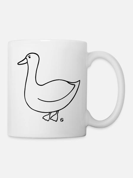 Gans verärgert 2 - Tasse - Weiß