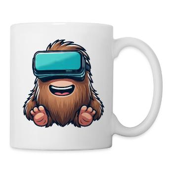 Bigfoot Sasquatch Süß Comic Cartoon VR Virtual Rea - Tasse - Weiß - Rechts