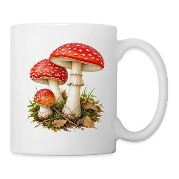 Fly Agaric Amanita Muscaria Shirt - Tasse - Weiß - Rechts