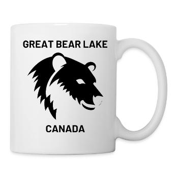 Great Bear Lake Silhouette Design Urlaub in Kanada - Tasse - Weiß - Rechts