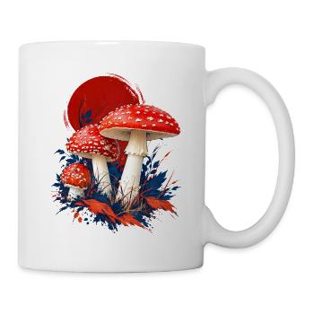 Fly Agaric Rotes Sonnenhemd - Tasse - Weiß - Rechts