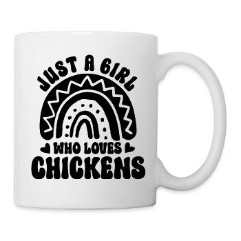 Huhn Spruch Boho Style - Tasse - Weiß - Rechts