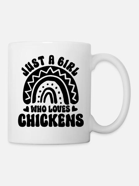 Huhn Spruch Boho Style - Tasse - Weiß
