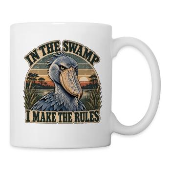 Shoebill – Ich mache die Regeln - Tasse - Weiß - Rechts