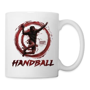 Handball - Tasse - Weiß - Rechts