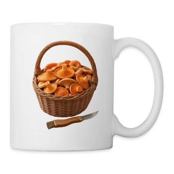 Der Pilzkorb - Tasse - Weiß - Rechts