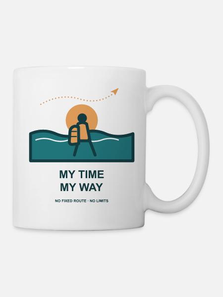 Meine Zeit Mein Weg - Tasse - Weiß