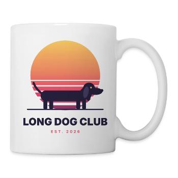 Long Dog Club - Tasse - Weiß - Rechts