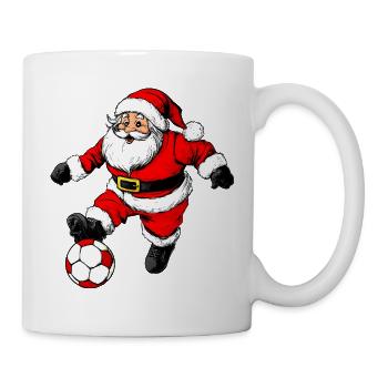 Fussballer Weihnachten - Tasse - Weiß - Rechts